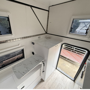 Tôle galvanisée Profilé en acier Luxe Off-Road 4X4 Motorhome RV Caravan Camper Trailer avec Réfrigérateur pour Camion <span class=keywords><strong>Camping</strong></span> et Voyage - Product Image 5
