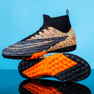 Chaussures de football de haute qualité pour hommes chaussures de football en salle crampons augmentent la friction <span class=keywords><strong>moins</strong></span> <span class=keywords><strong>cher</strong></span> bottes de football à lacets - Product Image 3