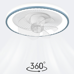 Hiện Đại 360 ° Thông Minh LED Ánh Sáng Trần 5 Lưỡi Nhà Tích Hợp Fan Điều Khiển Từ Xa Bằng Giọng Nói Kích Hoạt Cho Phòng Ngủ Phòng Khách Phòng Ăn - Product Image 1