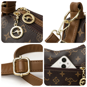 Sac bandoulière <span class=keywords><strong>en</strong></span> <span class=keywords><strong>cuir</strong></span> PU imperméable, sac messager vintage de haute qualité, sac à bandoulière de luxe pour femmes, style tendance et pratique - Product Image 4