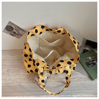 Sacs à main à pois pour femmes, sacs à bandoulière de grande capacité avec dessin animé, fourre-tout de voyage rétro polyvalent pour femmes avec pendentif