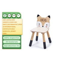 Chaise Renard de la Forêt Montessori Personnalisée, Chaise Renard en Bois Sur Mesure, Cadeau Fête des Enfants, Chaise de Crèche