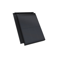 Tuiles solaires BIPV légères JYW-XPB01 à double vitrage 3,2 mm + 3,2 mm, efficacité 18W, taille de cellule 300x400mm, panneaux 370x480mm, 3,5 kg