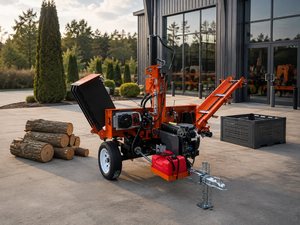 Fendeuse <span class=keywords><strong>de</strong></span> bûches verticale Honda GX630 Super20 avec convoyeur <span class=keywords><strong>à</strong></span> chaîne <span class=keywords><strong>à</strong></span> 20 degrés <span class=keywords><strong>de</strong></span> rotation, cycle <span class=keywords><strong>de</strong></span> 3 secondes pour une production élevée <span class=keywords><strong>de</strong></span> bois <span class=keywords><strong>de</strong></span> chauffage - Product Image 1