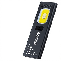 Lampe de travail d'urgence portable ultra-mince COB magnétique transfrontalière avec clip stylo, mini LED EDC extérieure IP20 avec protection contre les surcharges