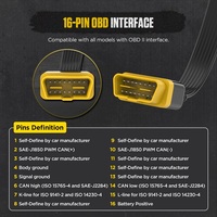 Autool Auto Car Tester Obd2 Breakout Box, Interfaz OBDII para Vehículos, Monitor de Protocolo de Diagnóstico Automotriz