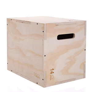 Wholesale High Quality Custom Logo Fitness Exercise Equipment <b>Strength</b> <b>Training</b> Wooden Boxes 3 in 1 Wood Plyo Jump Box - Product Image 1
