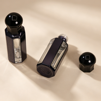 Bouteille en verre octogonale vide personnalisée avec logo pour huiles essentielles, parfums, Oud Attar, contenants d'huile parfumée – 3ml, 6ml, 12ml – Vente en gros