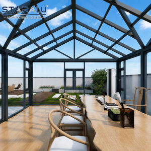 Verrière quatre saisons avec système <span class=keywords><strong>de</strong></span> drainage intégré, structure en aluminium, pour <span class=keywords><strong>jardin</strong></span> extérieur - Product Image 1