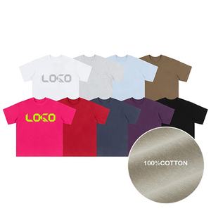 Vente en gros T-shirts personnalisés 100% coton vierge Hip Hop impression numérique unisexe pour garçons grande taille T-shirts pour hommes - Product Image 3