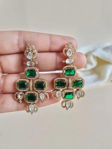 Parure de collier multicouche en laiton de haute qualité, bijoux de mariage, bijoux de fête, faits à la main, produit en gros - Product Image 2