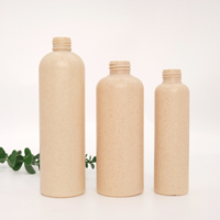 Bouteille de paille de blé biodégradable de 150ml avec pompe de traitement en bambou