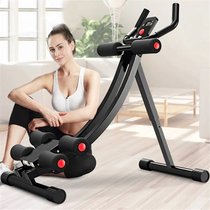 Home Use Gym Fitness Equipment Abdominal Trainer Exercise Pad Machine Abdominal coaster rolling machine
