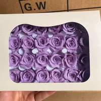 Fournisseur d'usine du Yunnan : Têtes de roses miniatures préservées de 1-2 cm, 24 pièces, matériel floral DIY pour décorations de mariage et de la Saint-Valentin à la maison