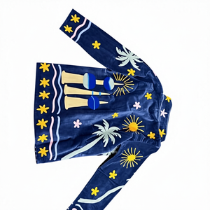 Chaqueta PKS-000511-SUJANI Vintage 100% Algodón Antiarrugas de Manga Larga y Corte Holgado en Línea A - Product Image 1