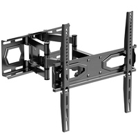 Support mural TV articulé à 6 points, inclinable et orientable, robuste, VESA 400x400mm pour téléviseurs LCD LED de 32 à 75 pouces