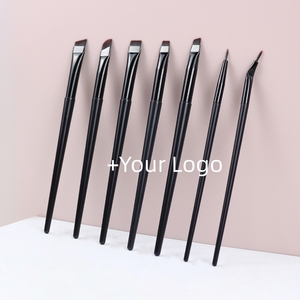 Pinceau Eyeliner à Tête Plate Marque Blanche Pinceau Sourcils Ultra Fin Logo Personnalisé Brosses à Maquillage Portable pour Contour des <span class=keywords><strong>Yeux</strong></span> et Sourcils - Product Image 4