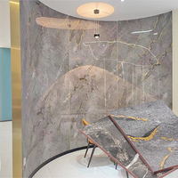 Nouvelle plaque murale en PVC effet marbre, résistante aux UV, au charbon de bambou, imperméable, pour villa - Design moderne et durable
