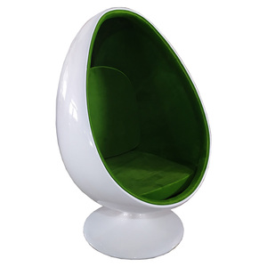 Lee West Stereo Pod Alpha Vỏ ghế hiện đại xoay phòng khách Ghế giải trí phòng chờ sợi thủy tinh Loa ghế với Ottoman - Product Image 3