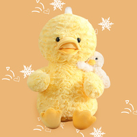 Nouvelle conception mignonne et créative : Peluche pinguin, canard, paresseux, panda, mère et enfant – Jouet en peluche doux et poupée animale en tissu.