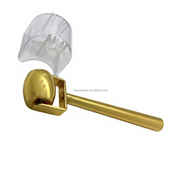 Mini masseur facial et corporel à usage domestique, rouleau de massage Derma Roller en or pour salon de beauté, traitement des vergetures, masseur pour le cou et le dos