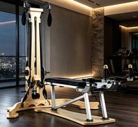Système d'extension Pilates combiné Pulley Tower pour salle de yoga, studio de Pilates et rééducation