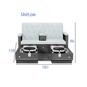 Modern Luxury Megnectic Pump Acetone Resistance Professional Recline Electric Massage Nail Beauty Salon Foot Spa Pedicure Chair - Product Image 4