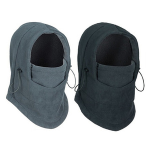 Chapeau à capuche confortable pour hommes et femmes, masque de ski, coupe-vent, casquette de cyclisme d'hiver, cagoule en polaire thermique, cache-cou - Product Image 1