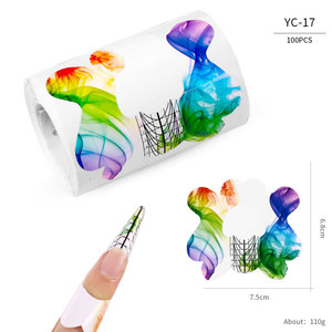 Custom Logo Butterfly-Shaped Aluminium Holographic <b>Nail</b> Art <b>Extension</b> Mold Double Use Strong Soft Gel Dual Acrylic <b>Nail</b> Form 100 - Product Image 6