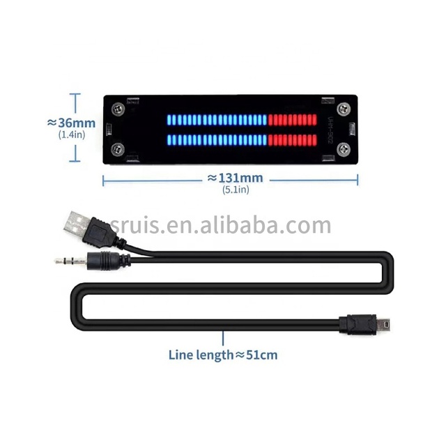 VHM-902 Dual 30 LED Audio Level Indicator LED VU Meter  Amplifier Board Diy KITS