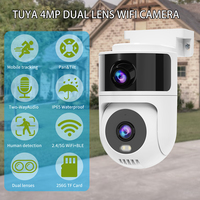 Cámara de Seguridad Inteligente para Exteriores con Doble Lente, IP65 Impermeable, WiFi Tuya, PTZ