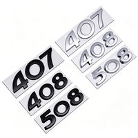 Emblème Métallique de Voiture 307 207 107 4008 508 Autocollant Badge de Carrosserie pour Peugeot OEM Fan Club Vente en Gros Accessoires Auto pour Camion et Coffre Arrière