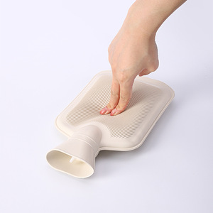 Pvc Hot Water <b>Bottle</b> With Fleece Cover Anti Explosion Cartoon Design For Hands Feet Stomach Winter Warmth - Product Image 3