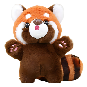 Juguete de peluche con colgante de mapache bonito al por mayor, muñeco de Panda rojo suave y encantador, animal de peluche personalizado para regalo de promoción - Product Image 5