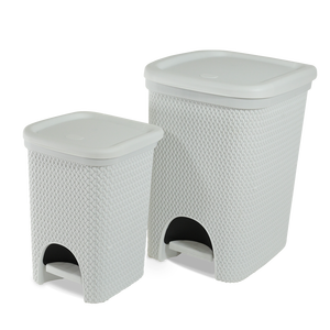 BIS Intreccio Line PP 6, Cubo de Basura Blanco de 18L con Tapa de Pedal para Cocina - Product Image 3