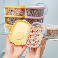 Conteneur alimentaire mignon et écologique, compatible micro-ondes et congélateur, sans BPA, pour préparation de repas, riz, fruits, collations, usage quotidien à la maison