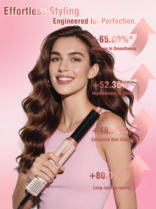 Sèche-cheveux et <span class=keywords><strong>brosse</strong></span> volumisante professionnelle 5-en-1 à ions négatifs Moehair avec moteur sans balais et 3 vitesses - Product Image 6