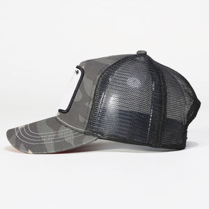 Casquette de camionneur personnalisée Lanhai, style country, 5 panneaux, OEM ODM, broderie 3D, bandes latérales, casquette de camionneur ajustée de haute qualité - Product Image 4