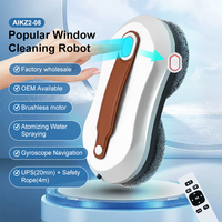 Pembersih Layar Jendela Navigasi Cerdas Daya Hisap Kuat Aman & Terpercaya untuk Anak-anak, Lansia & Hewan Peliharaan Robot Pembersih Kaca