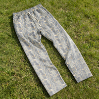 Pantalon de survêtement évasé pour homme en coton imprimé numérique personnalisé, motif camouflage Real Tree de haute qualité, coupe large et ample