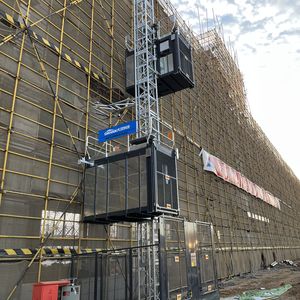 Treuil de construction à double cage Dahan SC100/100, vitesse de 0 à 30 m/min, hauteur maximale de 60 m, haute efficacité, capacité de charge nominale de 1000 kg - Product Image 6