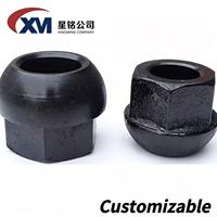 Écrou sphérique de support minier en gros, fabriqué en usine - Écrou d'ancrage à tête champignon traité thermiquement pour boulon de toiture, certifié CE/ISO/ASTM