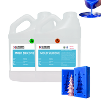 Caoutchouc de silicone liquide à durcissement au platine transparent à haute viscosité pour moule à savon