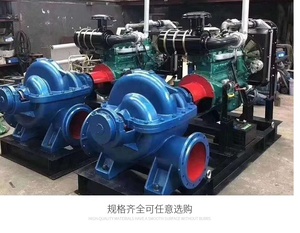 High-Pressure 39m Single Stage Double <b>Suction</b> Steel Split Centrifugal <b>Pump</b> with 485m3/h Head for Agricultural Motor Use - Product Image 3