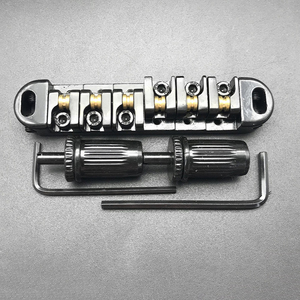 Pont de guitare à 6 cordes avec selles à roulettes, pont à roulettes <span class=keywords><strong>Tune</strong></span>-<span class=keywords><strong>O</strong></span>-<span class=keywords><strong>Matic</strong></span>, selles à roulettes anti-friction pour guitare électrique Les Paul - Product Image 3