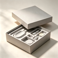 Boîte cadeau rigide écologique et recyclable avec logo personnalisé, insert en papier réutilisable, emballage de présentation haut de gamme pour les produits électroniques d'entreprise