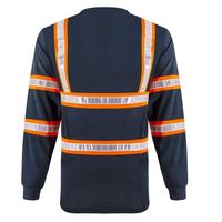Camiseta de Seguridad de Manga Larga de Alta Visibilidad SMASYS con Logotipo Personalizado, Material de Poliéster, Diseño Transpirable y Ligero