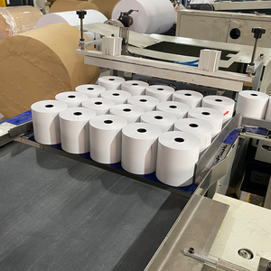 Rouleau de papier thermique blanc non imprimé en gros, <span class=keywords><strong>80x80</strong></span>, simple couche, pour caisses enregistreuses POS - Product Image 2
