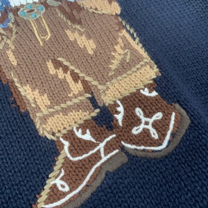 <span class=keywords><strong>Pull</strong></span> en coton brodé avec un petit ours mignon, nouvelle collection automne-hiver, vêtements d'extérieur en tricot pour femmes, style preppy tendance - Product Image 4