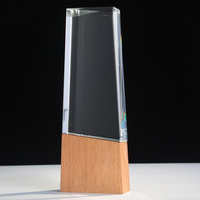 Plaques de récompense en bois vierges pour gravure, sublimation et trophées en verre, pour cérémonies, événements sportifs et cadeaux - Vente en gros